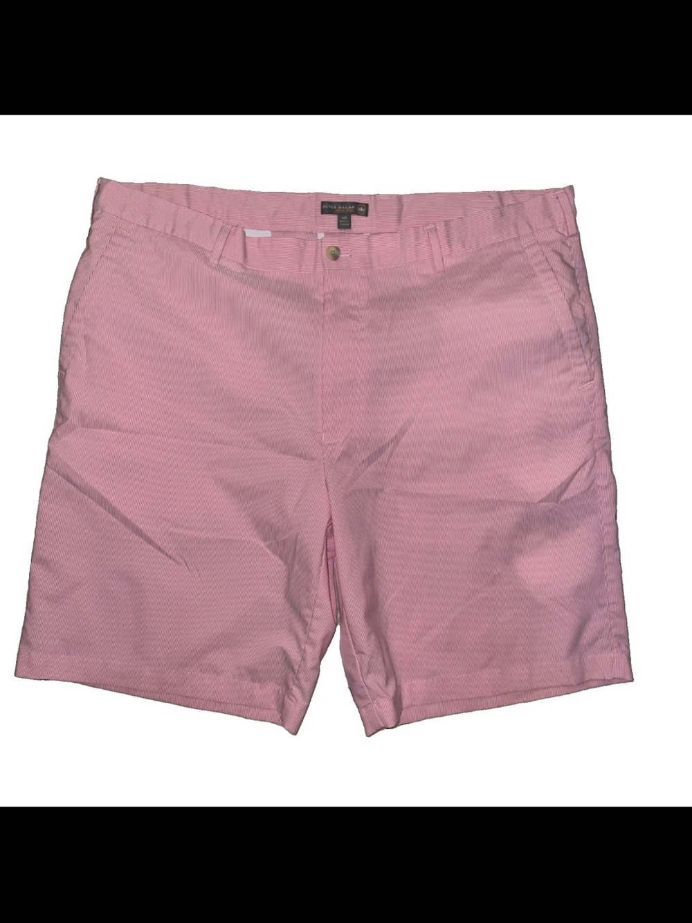 Peter Millar Winston Pima Cotton Washed Twill pink white 40w Made in Peru